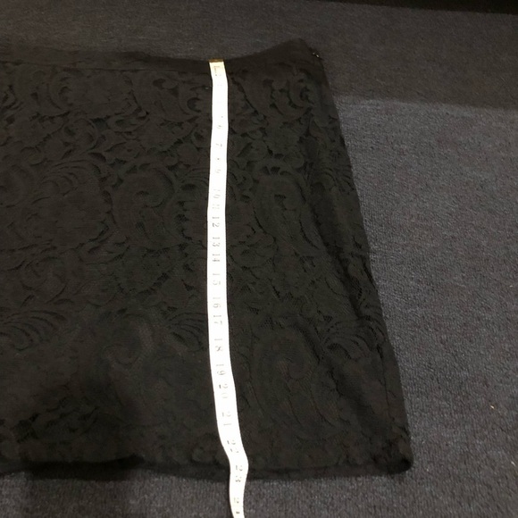 Chico’s Black Floral Laced Mini Skirt Size XL - Picture 11 of 11